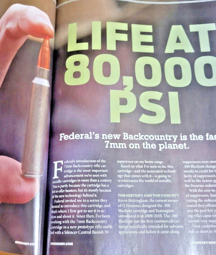 Gun Digest-Fastest 7mm Ever-2025-Brand New-Never Read!