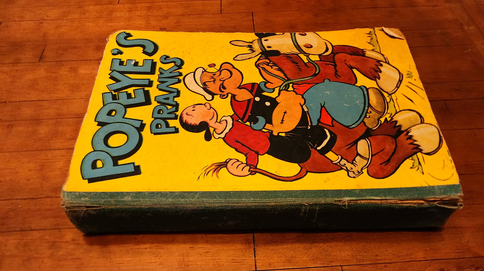 1938 Vintage Popeye’s Pranks Children’s Book Birn Brothers. Ltd. 156 Pages.