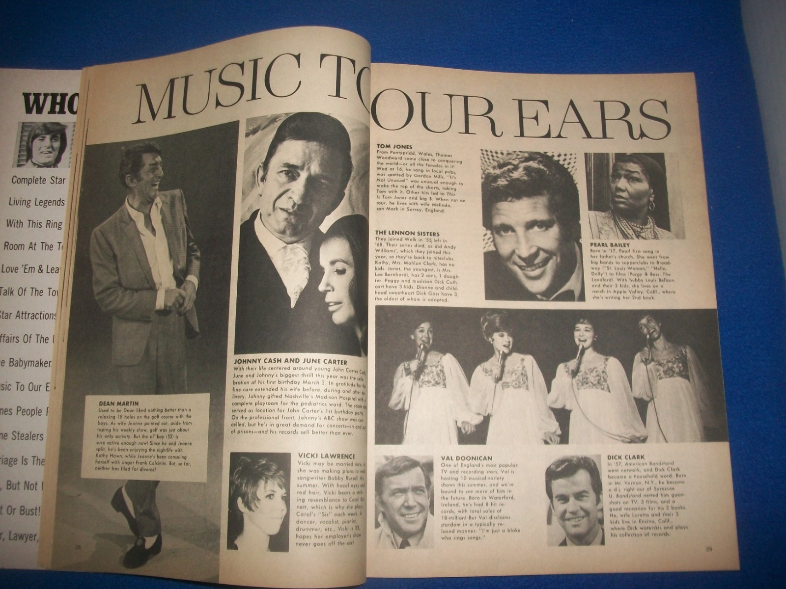 Who’s Who in Movies 5 1971 Carol Burnett Elvis Redford Streisand Partridge Stars
