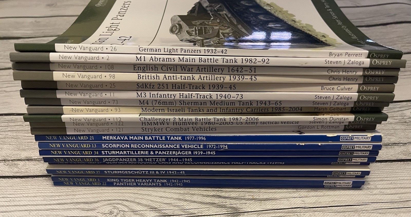 20 Osprey New Vanguard Paperback Books Job Lot Military History