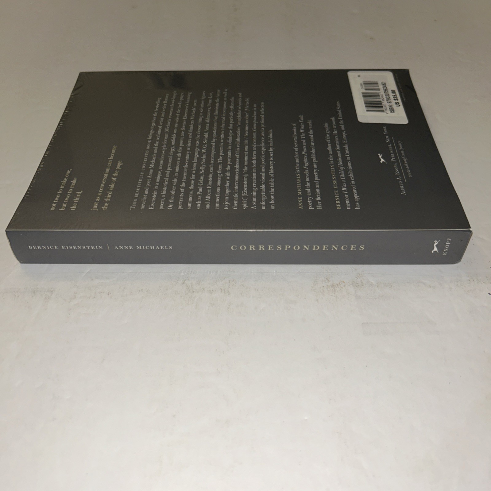 CORRESPONDENCES: A POEM AND PORTRAITS By Anne Michaels & Bernice Eisenstein NEW