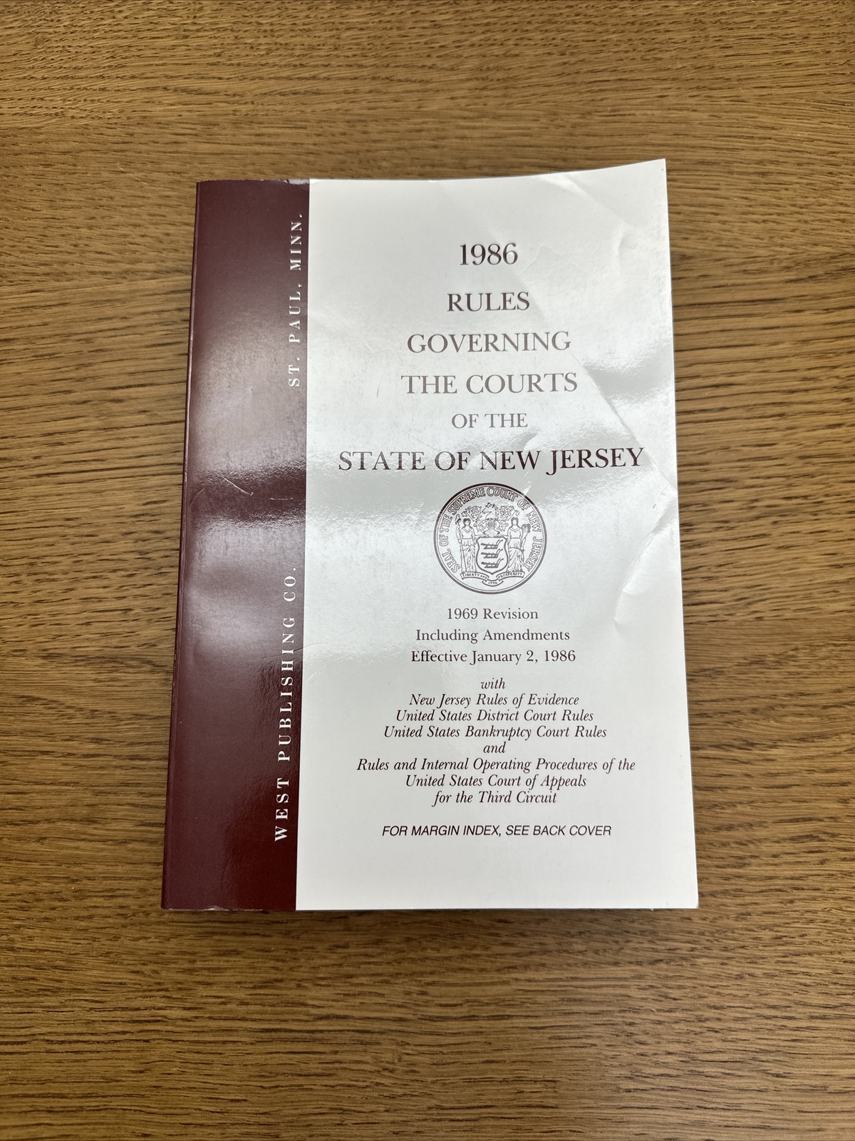 1969 Revision Rules Governing The Courts Of The State New Jersey Effective 1986