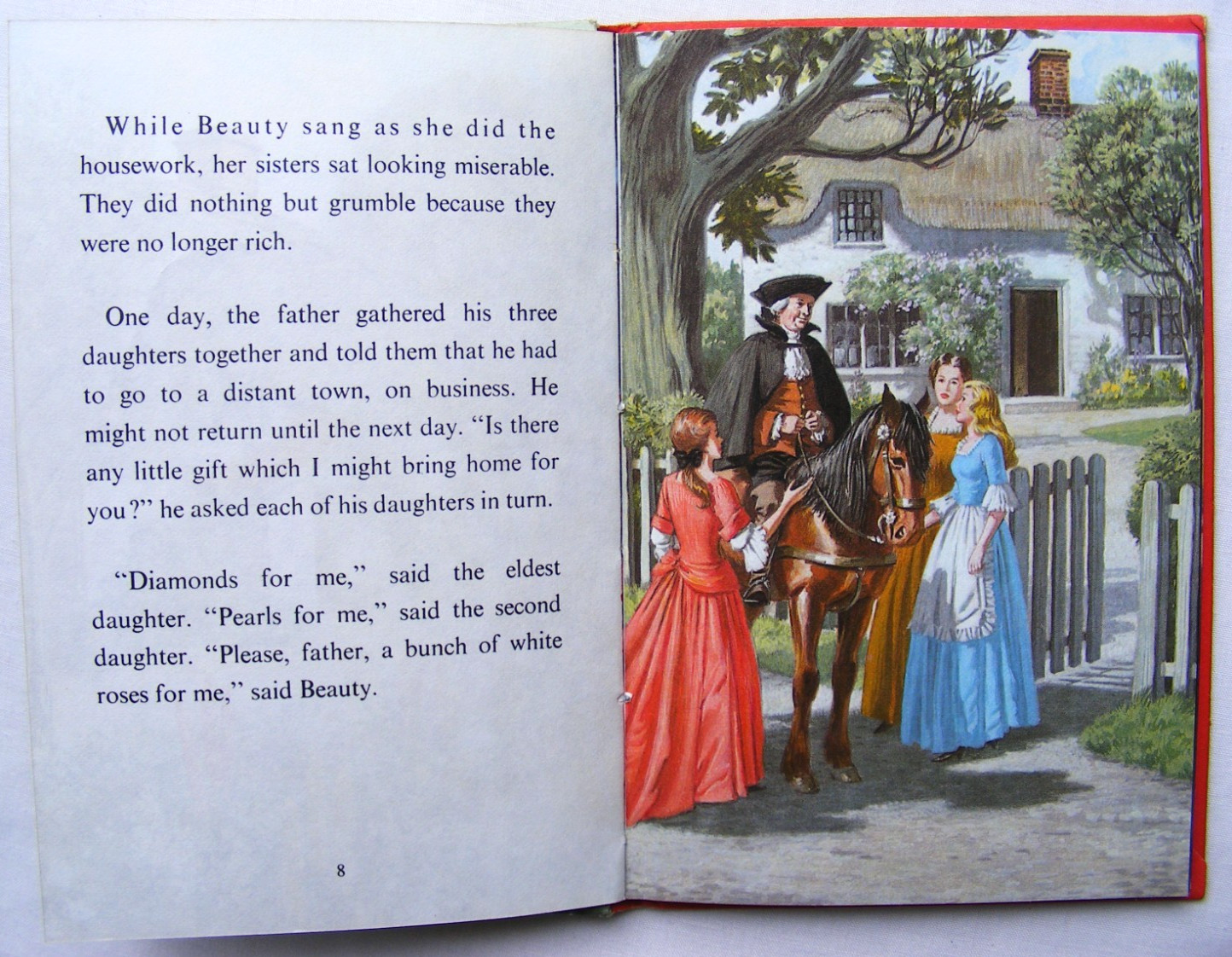 Vintage Ladybird Book – Beauty and the Beast – WLT 606D – Very Good +FREE COVER+
