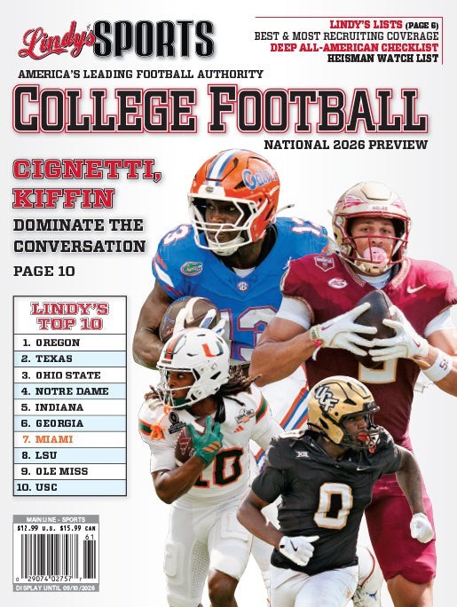 LINDY’S SPORTS COLLEGE FOOTBALL NATIONAL 2026 PREVIEW FLORIDA