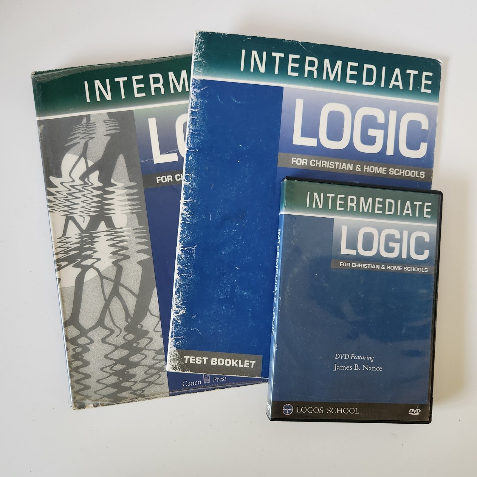 Intermediate Logic Nance Canon Press Logos School Student Text Test Book DVD Set