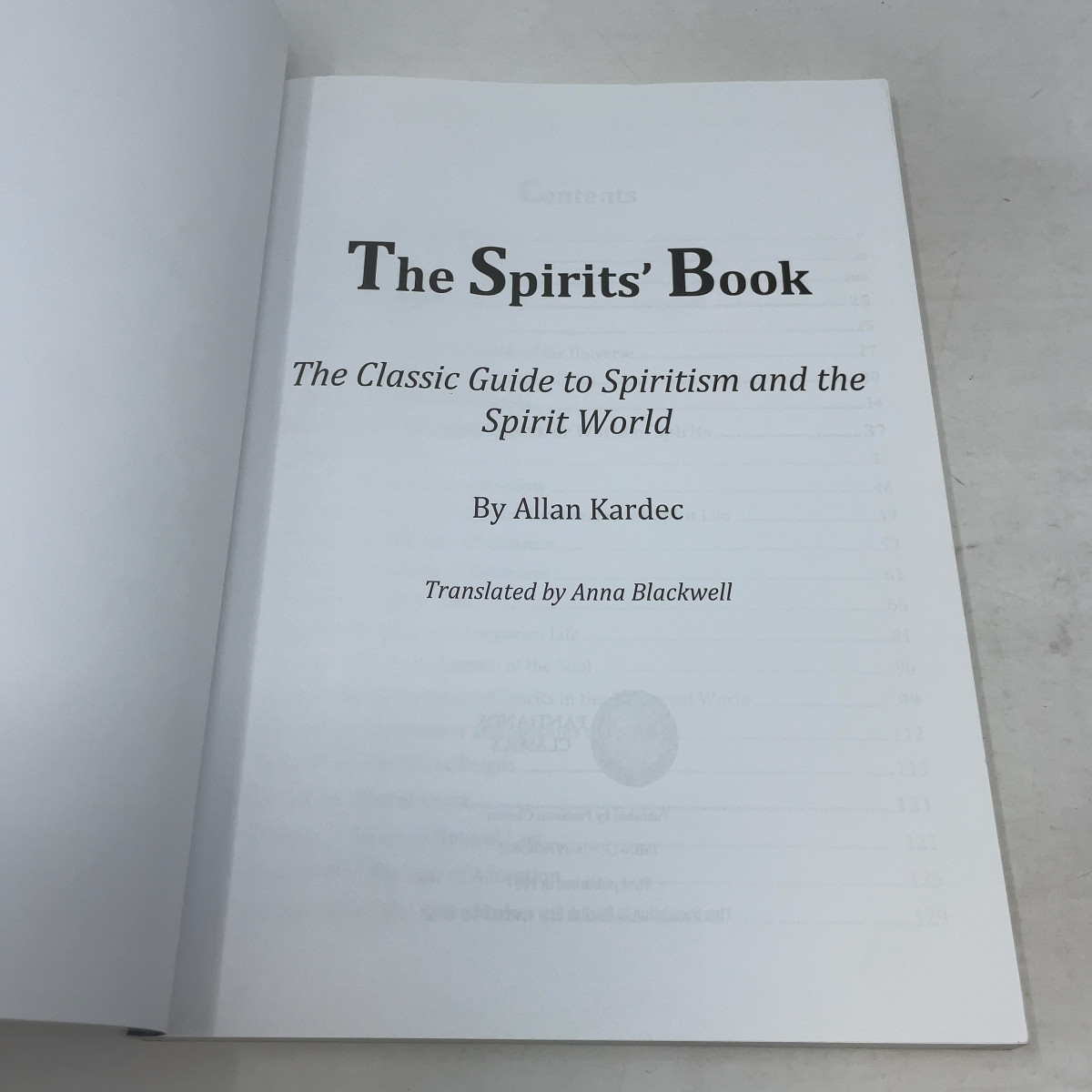 The Spirits‘ Book by Allan Kardec PB First Thus Like New 2017