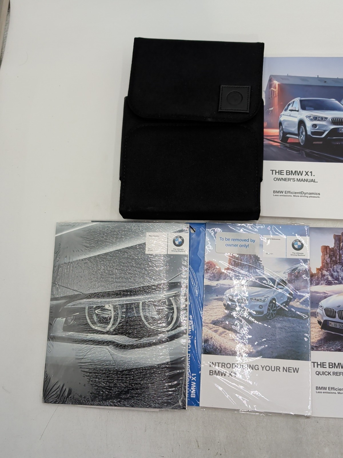 2017 BMW X1 Owners Manual With Sealed Kit Quick Reference Guide And Case