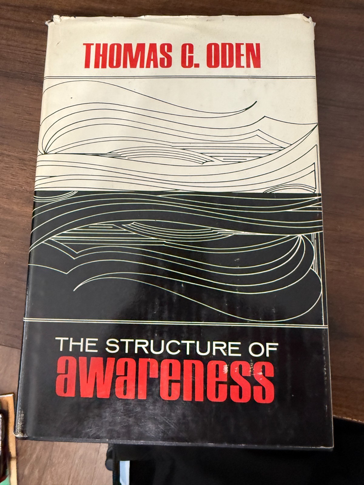 The Structure of Awareness By Thomas C. Oden 1969 Hardcover Dust Jacket