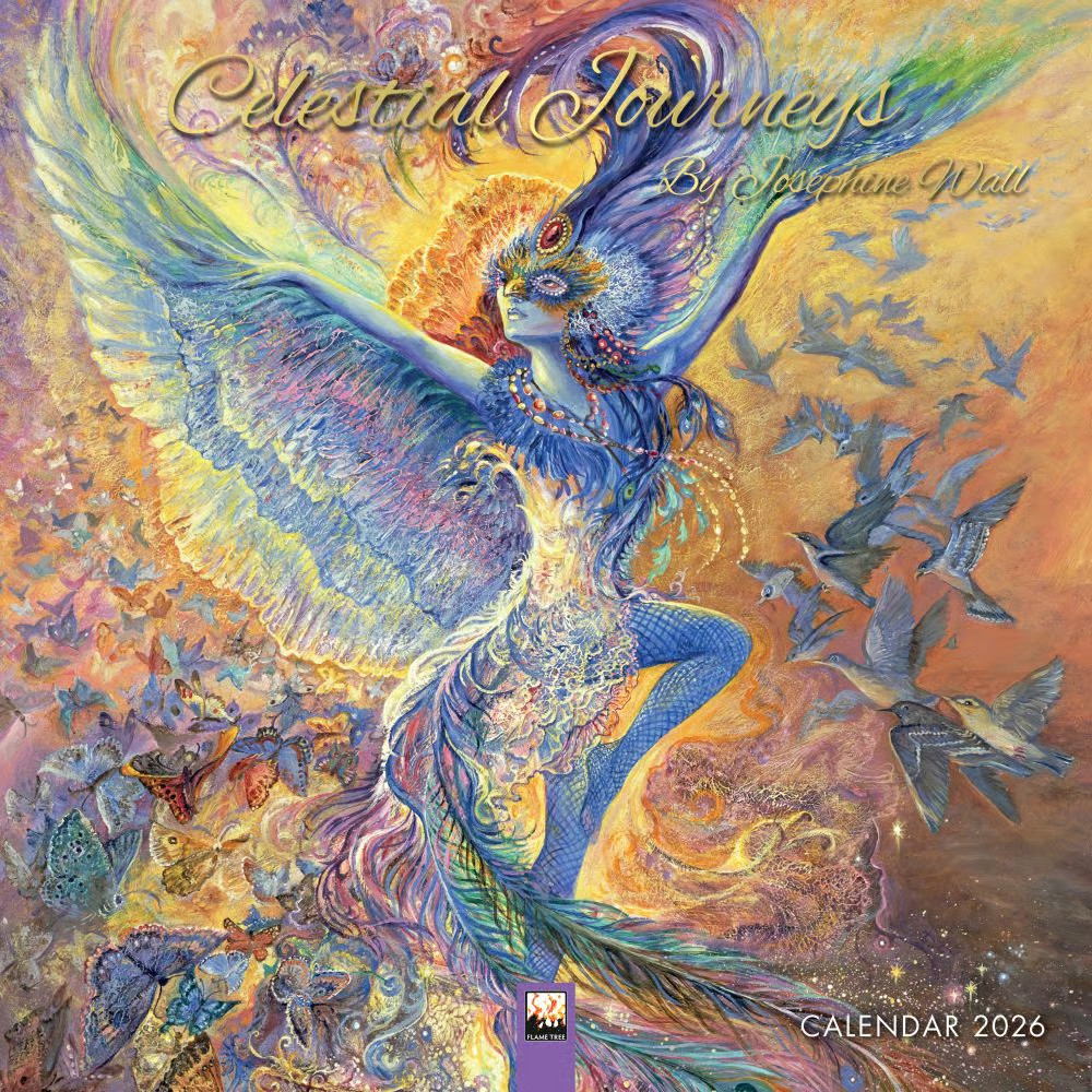 Flame Tree Publishing, Celestial Journeys 2026 Wall Calendar by Josephine Wall