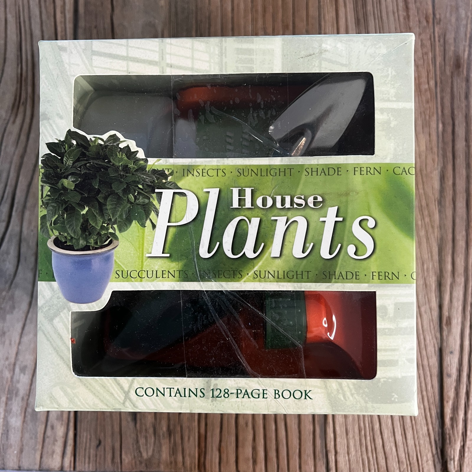 House Plants Box Set 128-Page Book + Gardening Tools Top That! 2004 SEALED NEW