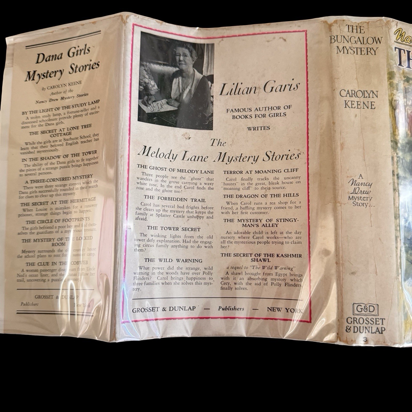 Nancy Drew The Bungalow Mystery #3 Carolyn Keene Grosset Dunlap DJ 1930 1939B