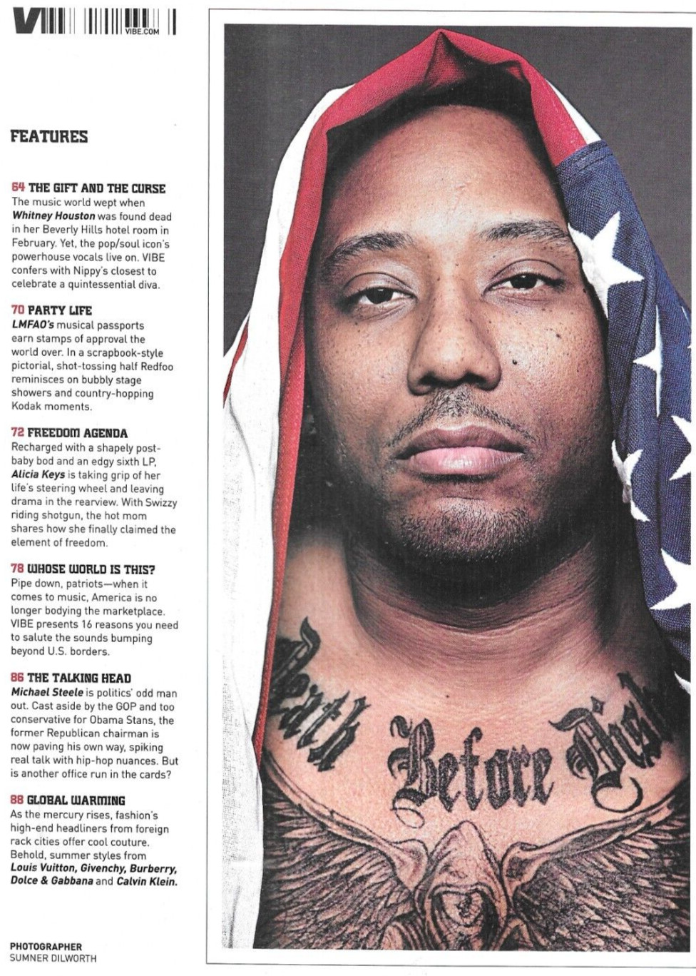 Vibe Magazine Alicia Keys Whitney Houston Lil Wayne LMFAO Global Issue 2012