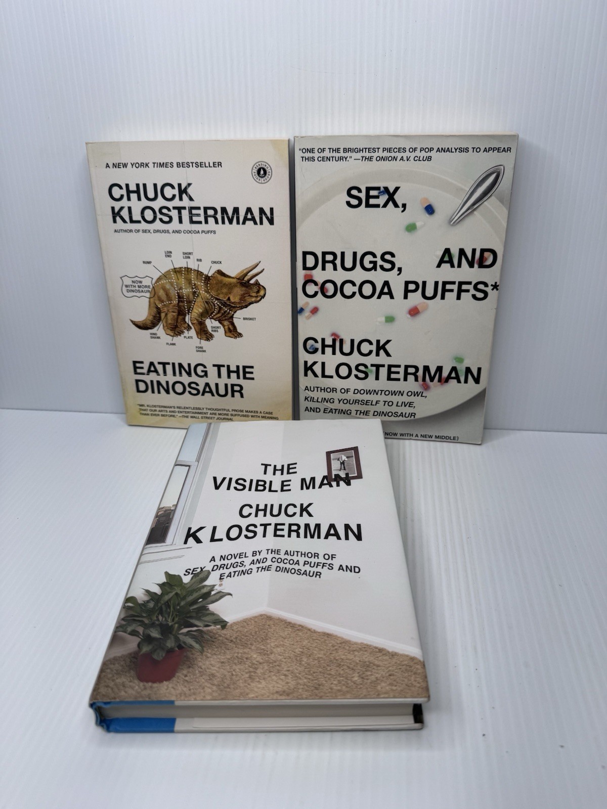 Lot of 3 Chuck Klosterman Books | Sex Drugs Cocoa Puffs, Visible Man