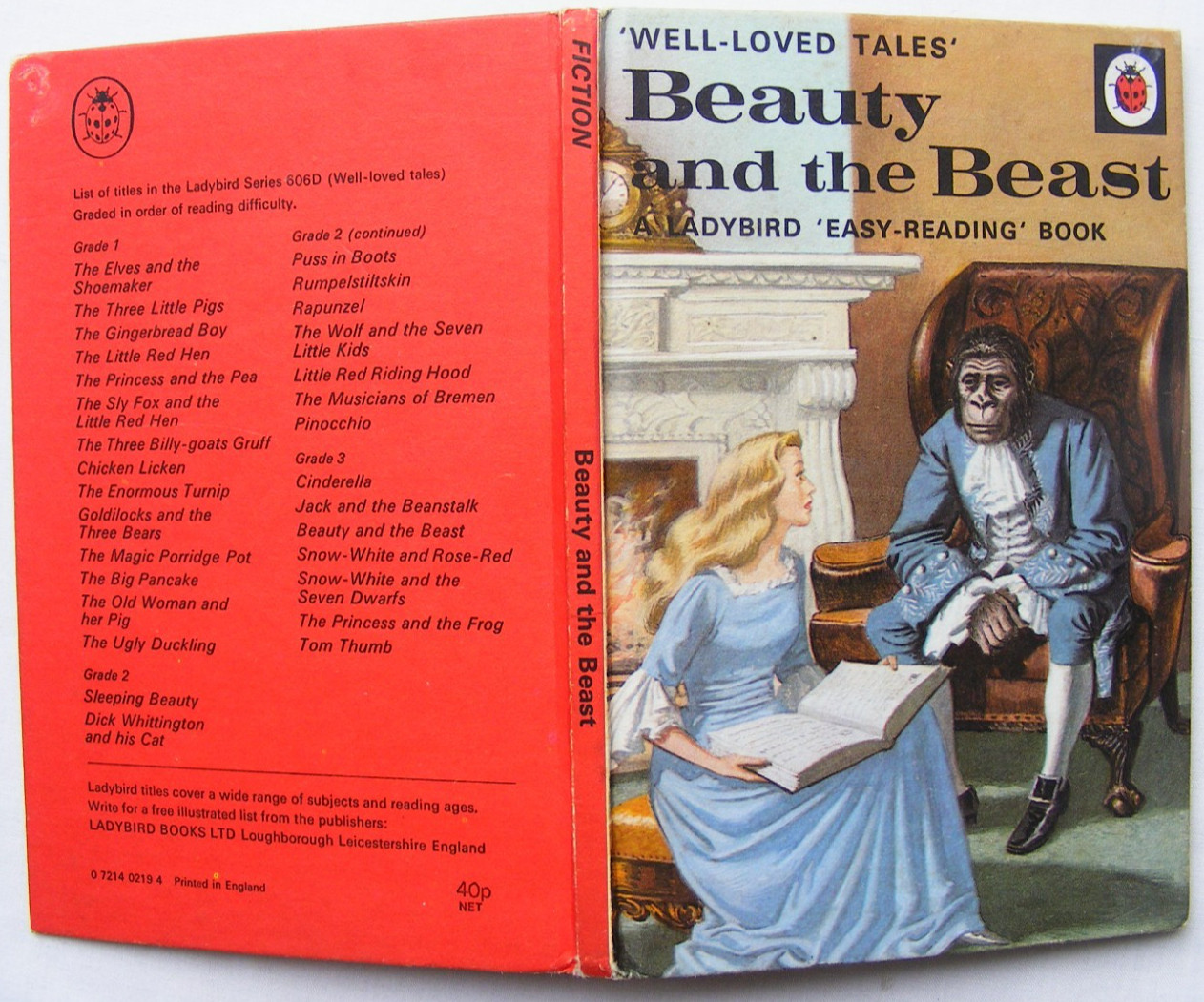 Vintage Ladybird Book – Beauty and the Beast – WLT 606D – Very Good +FREE COVER+