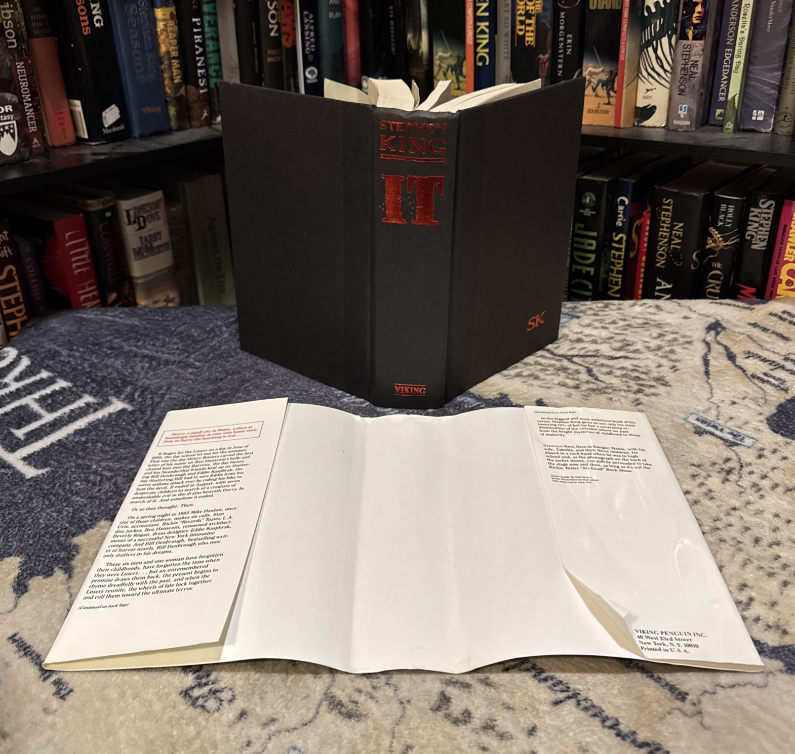 “It” by Stephen King (1986, Hardcover) First Edition/BCE Print, VG, HCDJ, Horror