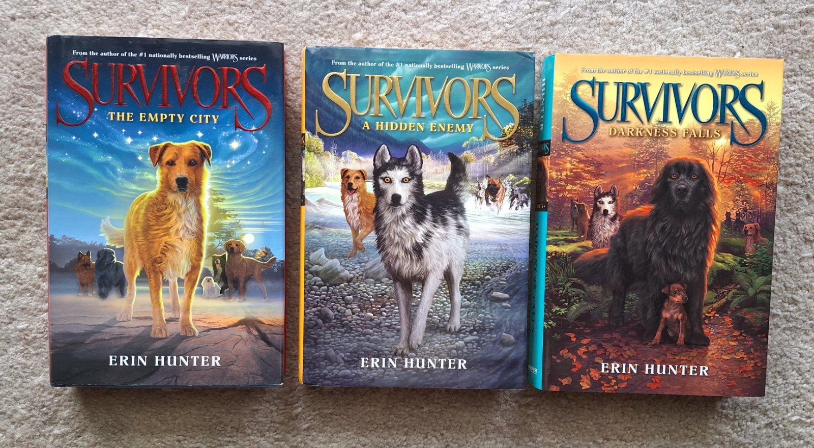Survivors by Erin Hunter (LOT OF 4, #1-3/#5, HARDCOVER)- $12.99 OR $2.99+ ea.