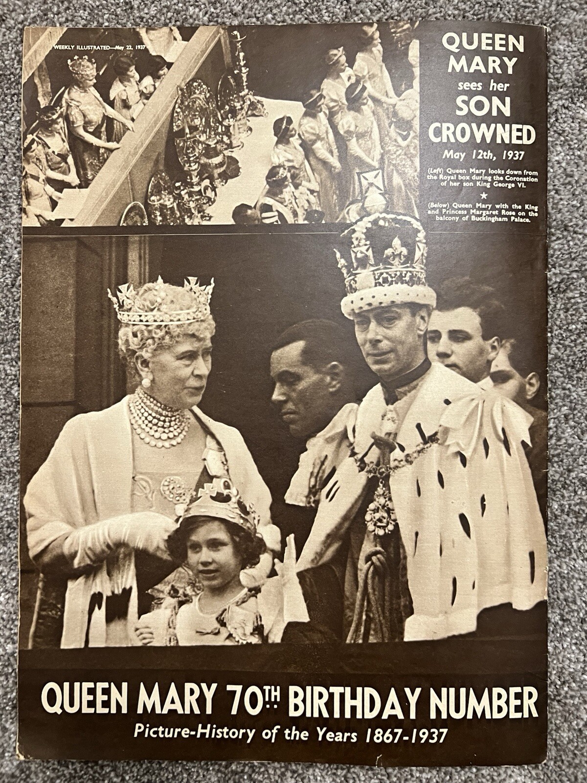 Weekly Illustrated – Queen Mary’s 70th Birthday Special – May 22, 1937 Edition