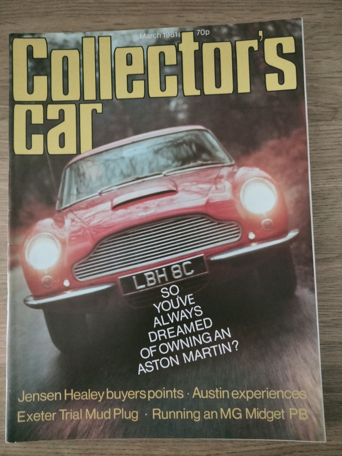 Collectors Car Magazine – March 1981 – Jensen Healey buyer points – MG Midget PB