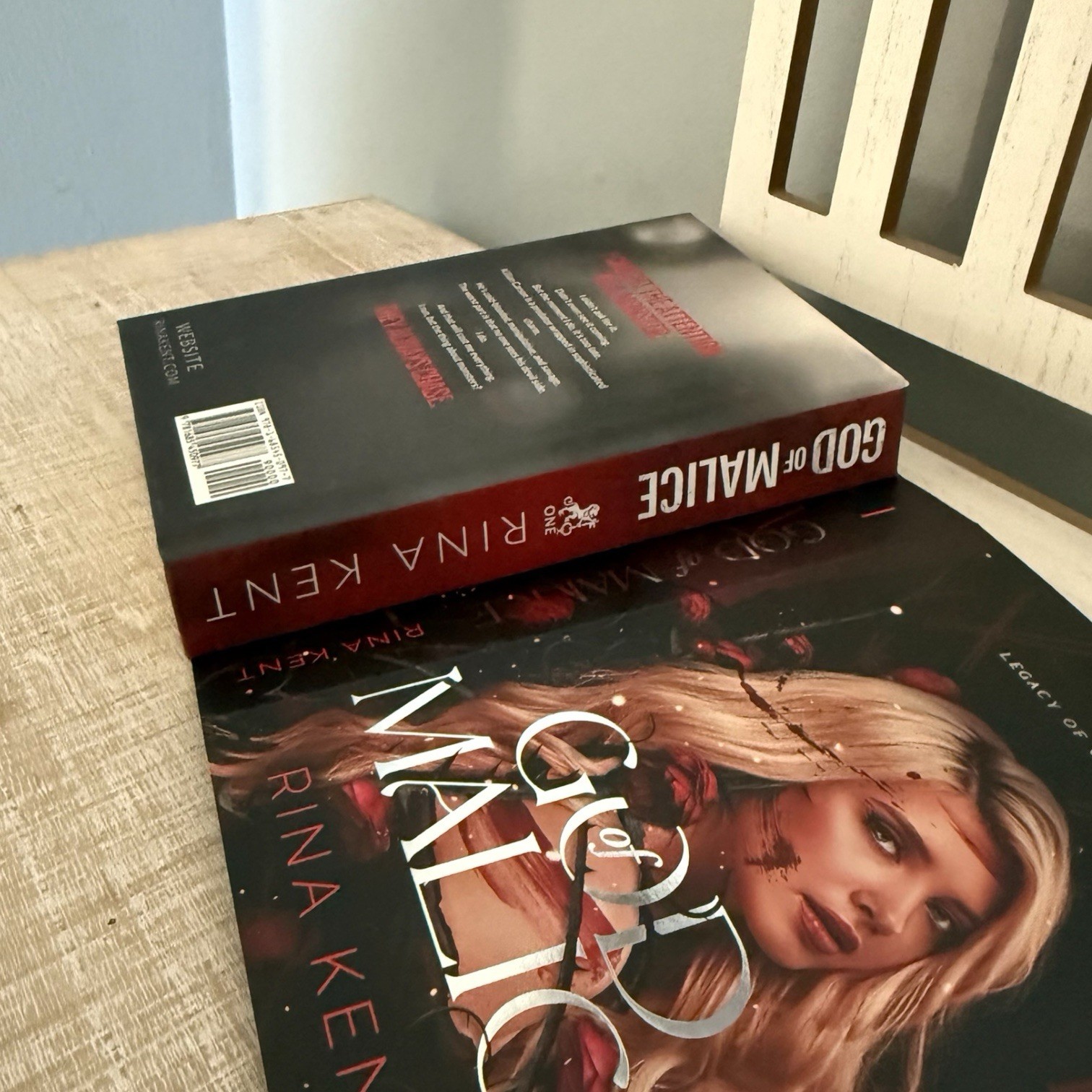 OOP MODEL HARDCOVER: God of Malice by Rina Kent Legacy Of Gods