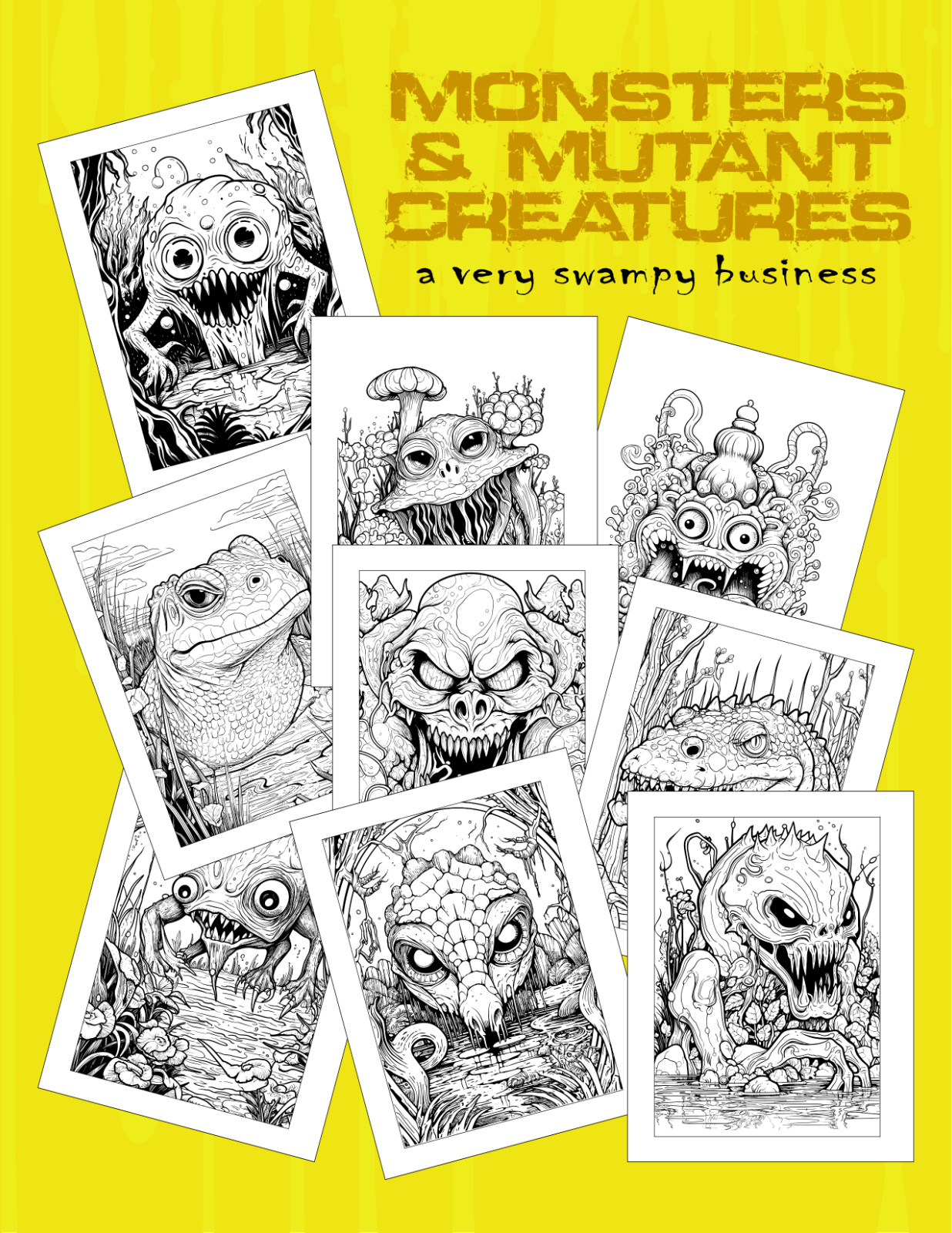 MONSTERS & MUTANT CREATURES (VOL1) – Coloring Book