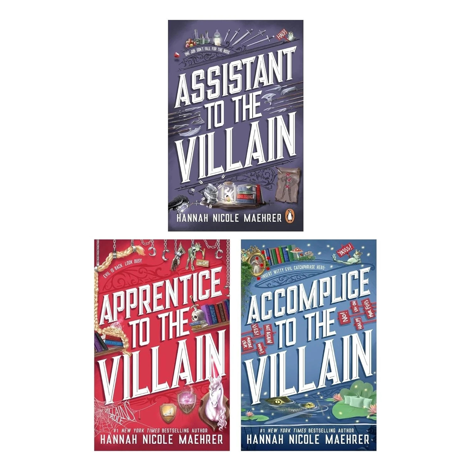 Assistant And The Villain 3 Book Series by Hannah Nicole Maehrer