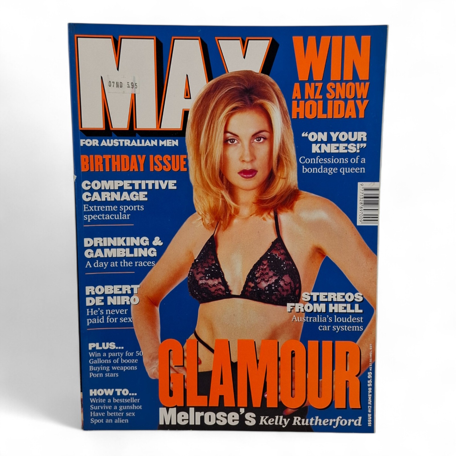 MAX Australian Men’s Magazine Kelly Rutherford RARE June 1998