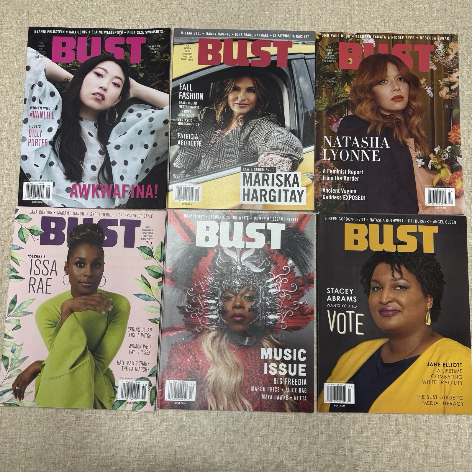 Bust Magazine Lot Of 16 Featuring Music Movies Fashion Feminism Gay And Lesbian