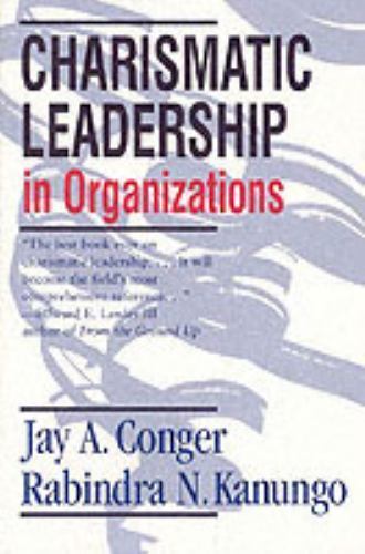 Charismatic Leadership in Organizations; – paperback, 9780761916345, Conger, new