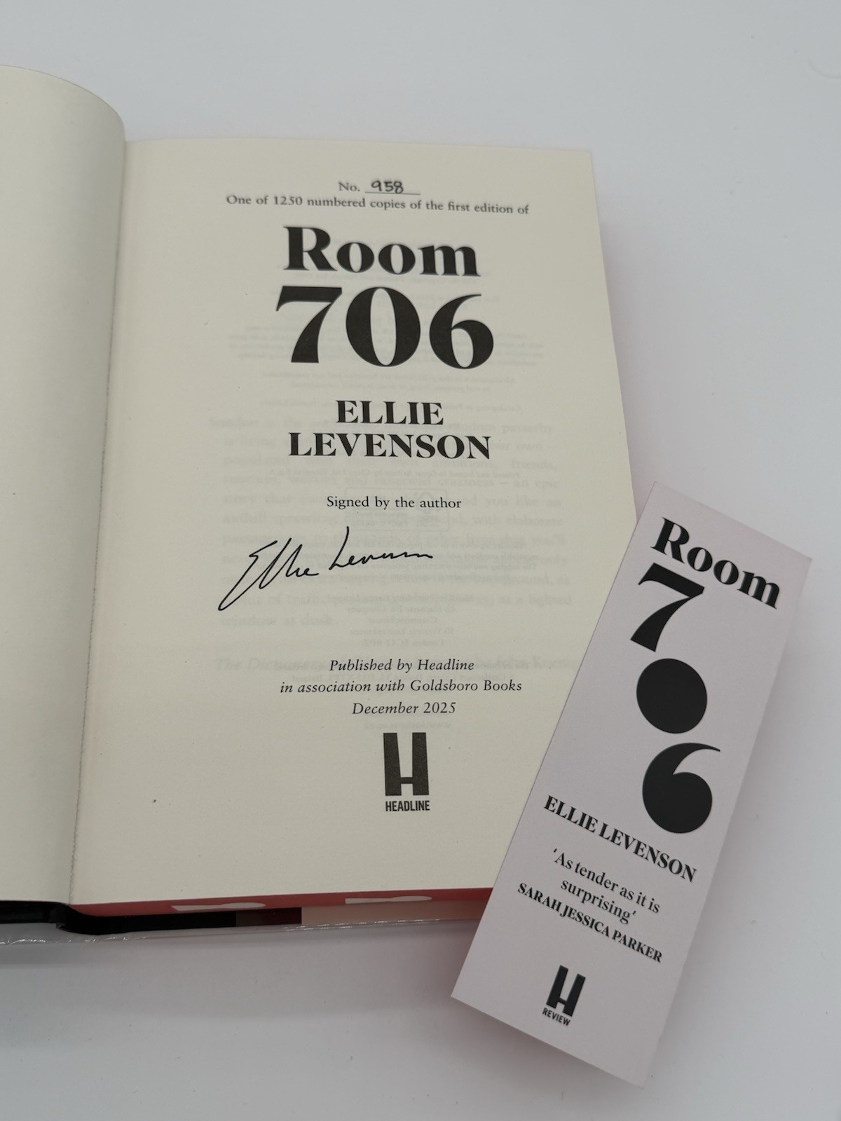 Ellie Levenson Room 706 – Hardcover Signed/Numbered Goldsboro Premier Edition