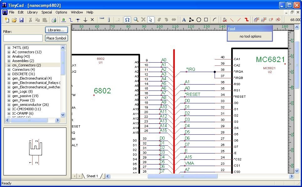 Electrical PCB Circuit Diagram schematic drawing design CAD Software for Windows
