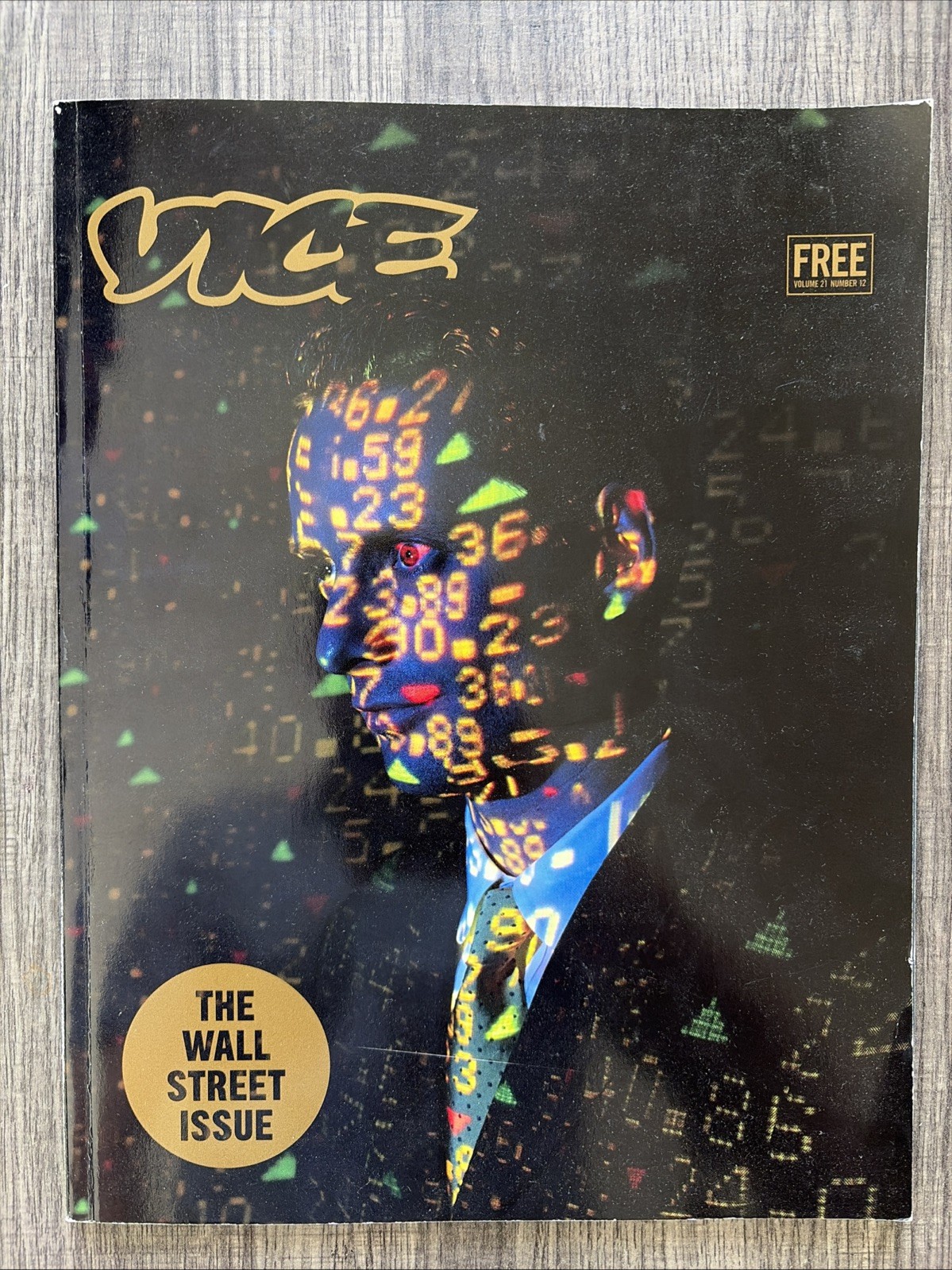 Vice Magazine 2014 Volume 21 Number 12 The Wall Street Issue VG+