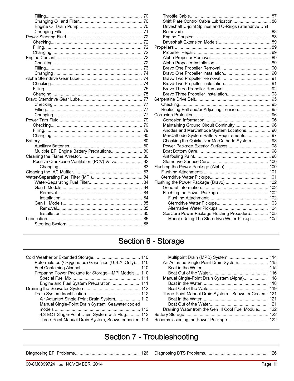 MERCURY 4.3 5.0 MPI SeaCore ECT MERCRUISER OPERATION MANUAL BOUND, COVERED