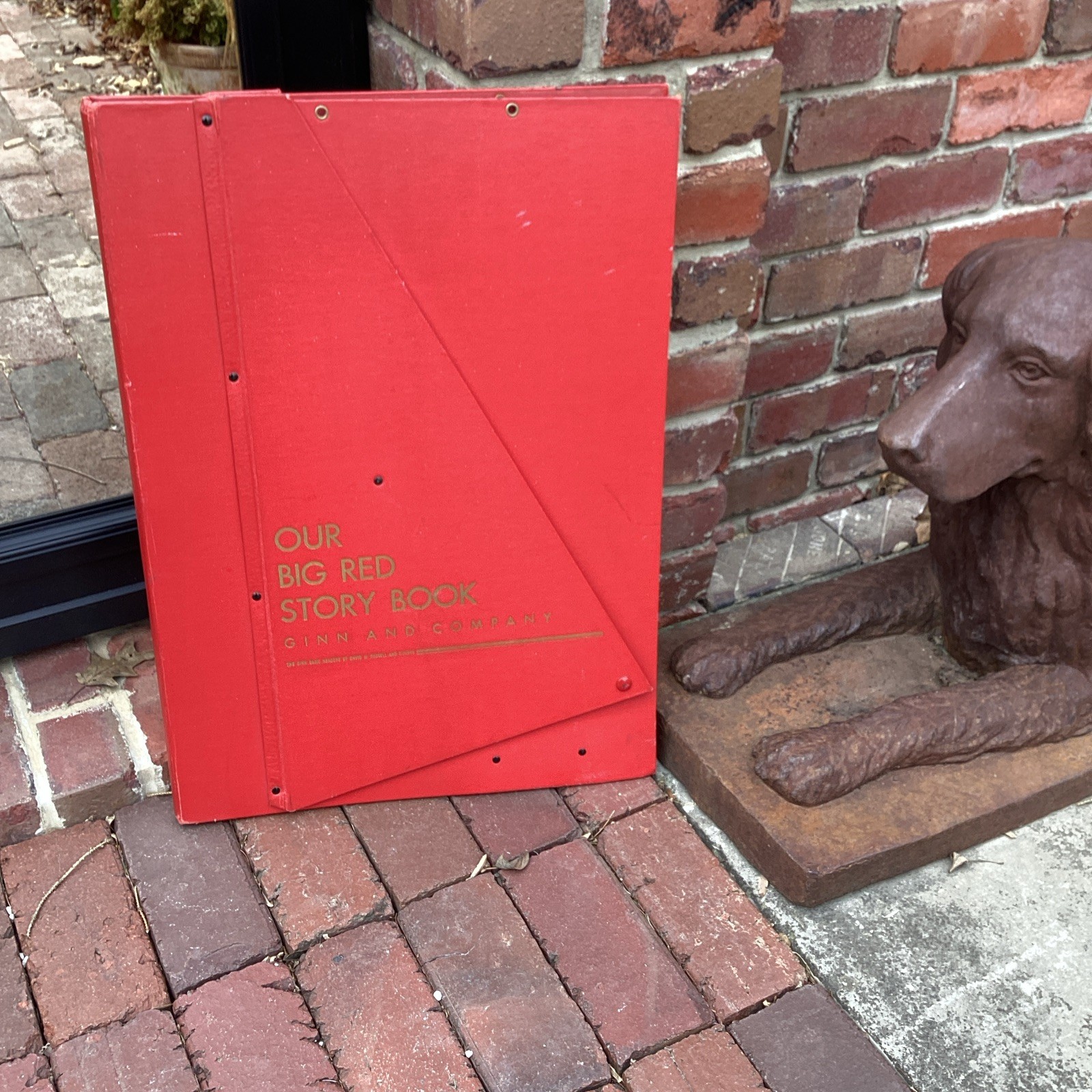 GREAT VINTAGE GINN OUR BIG RED STORY BOOK TEACHER EDITION 1957 25 3/4”T 30 PAGES