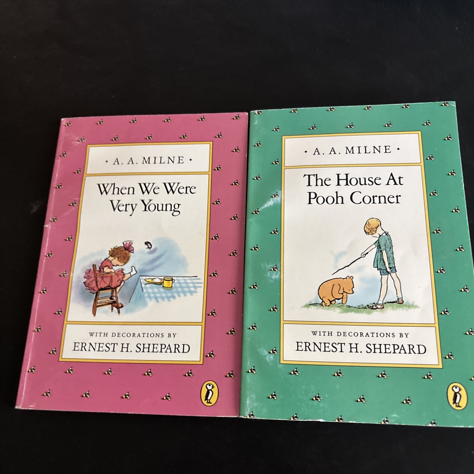 Winnie-the-Pooh Set By A. A. Milne Lot Of 4 Paperbacks G- Good+ Condition