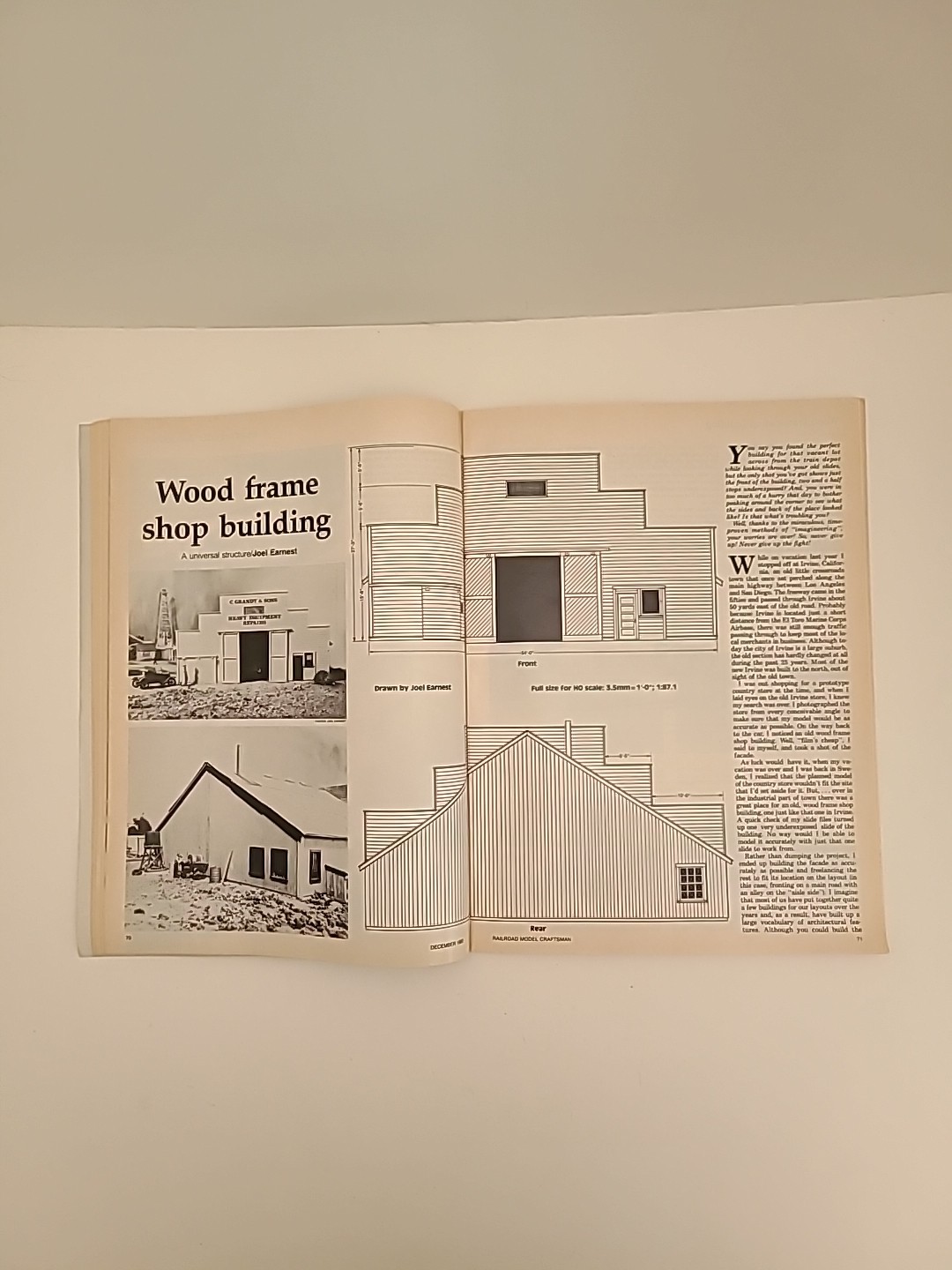 Railroad Model Craftsman Dec 1983 Special FoldOut M10000 Drawings Snowbound Xmas