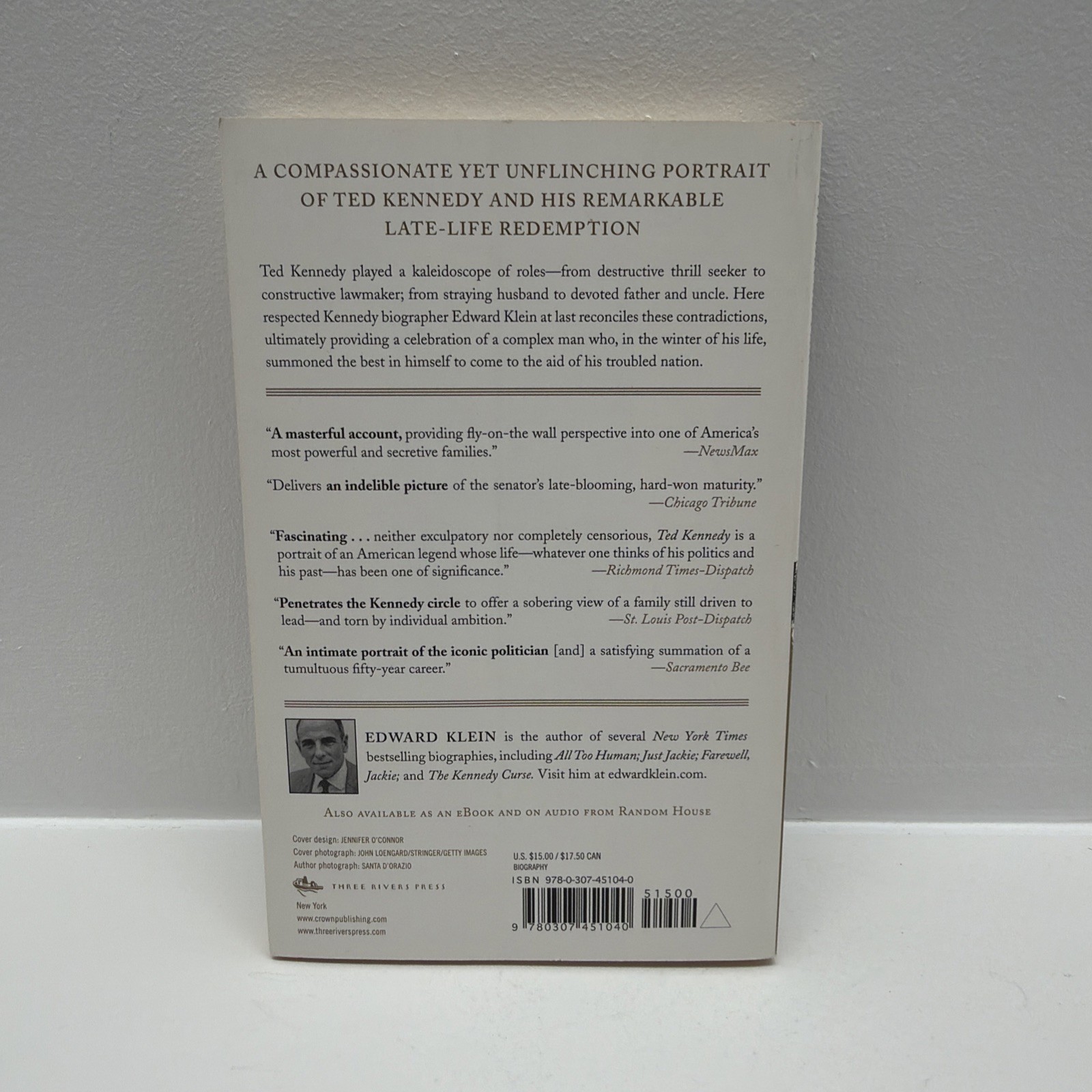 Ted Kennedy: The Dream That Never Died – Paperback By Klein, Edward – VERY GOOD
