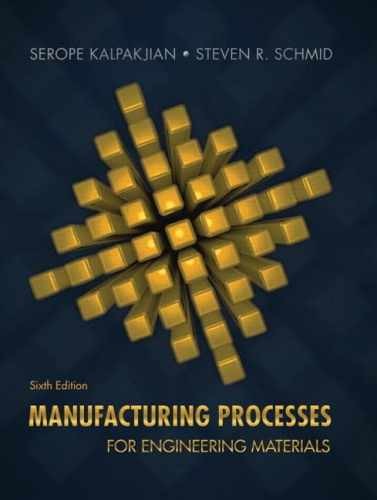 Manufacturing Processes – Hardcover, by Kalpakjian Serope; Schmid – Very Good