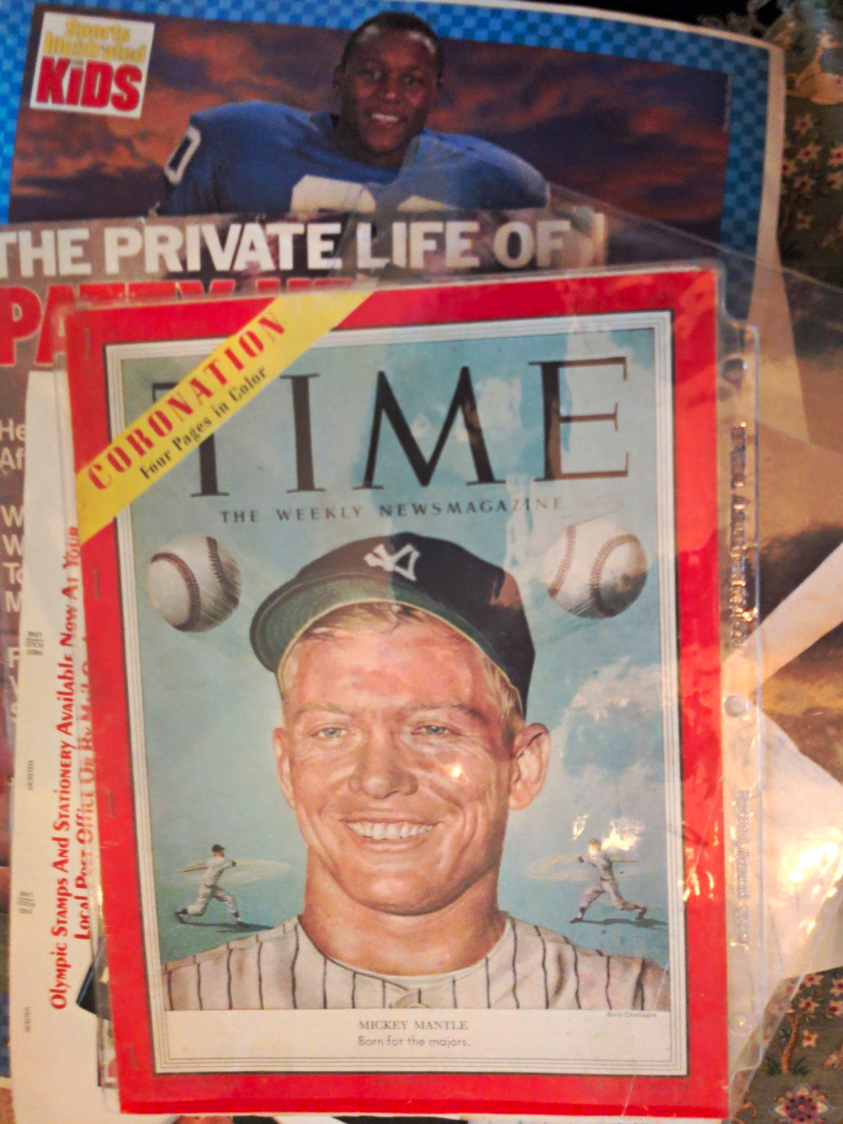 TIME Magazine July 16 1956 Mickey Mantle Baseball Cover Weekly News