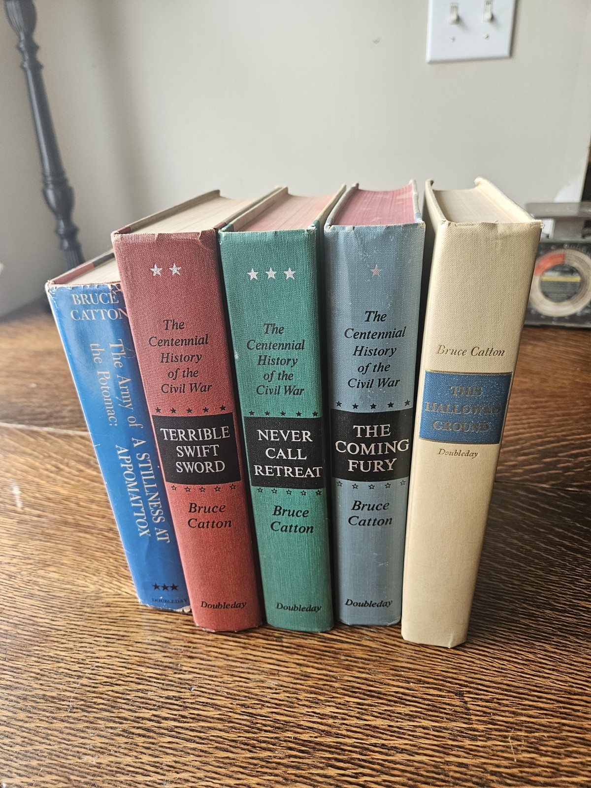 5 Bruce Catton Hardback Books On The Civil War With The Complete Centennial Set