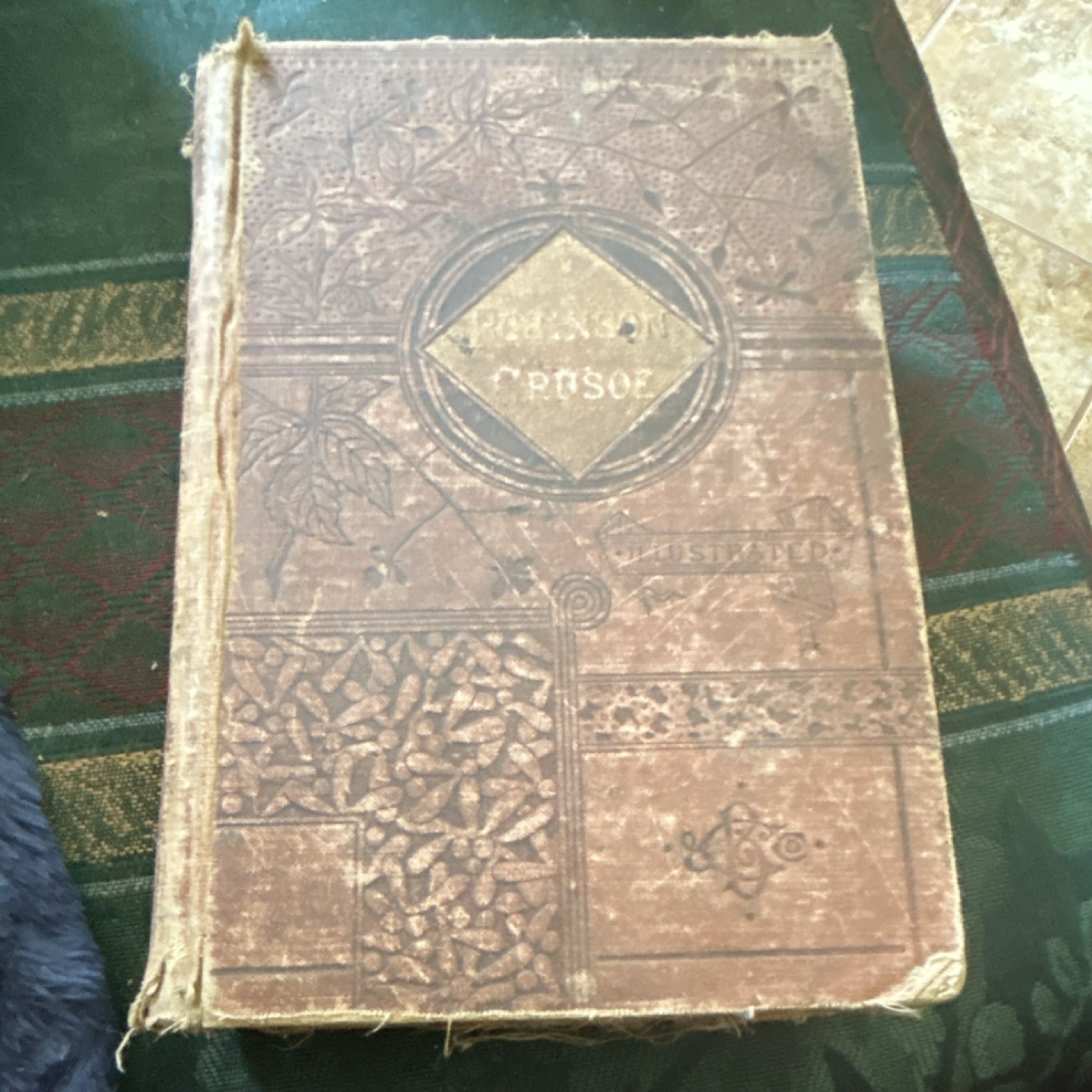 Daniel De Foe Robinson Crusoe 1884 HC Illustrated Belford, Clarke Chicago NY