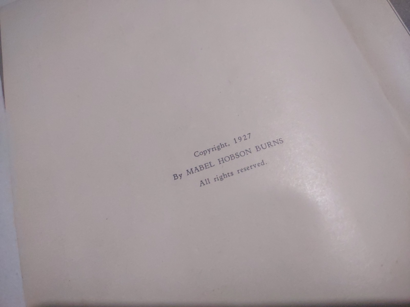 WITHOUT CHART OR PATTERN SIGNED 1927 1ST EDITION SC BOOK BY MABEL HOBSON BURNS
