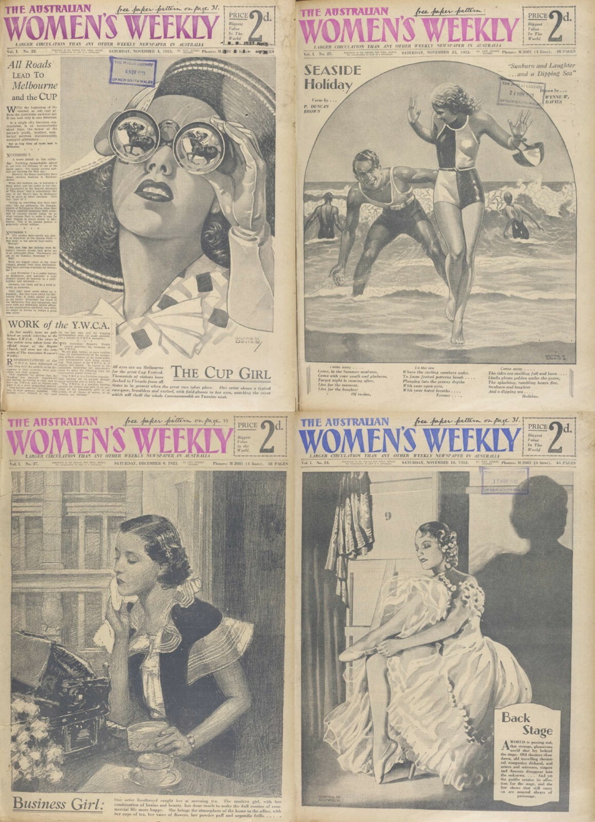The Australian Women’s Weekly Magazine Vol.1 (1933-1935) – 130 Old Issues DVD