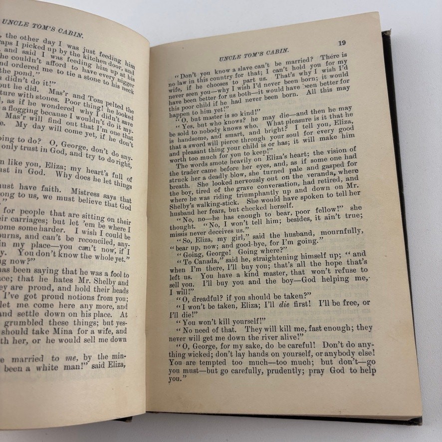 Uncle Tom’s Cabin Harriet Beecher Stowe John B Alden NY Antique 467pg HC
