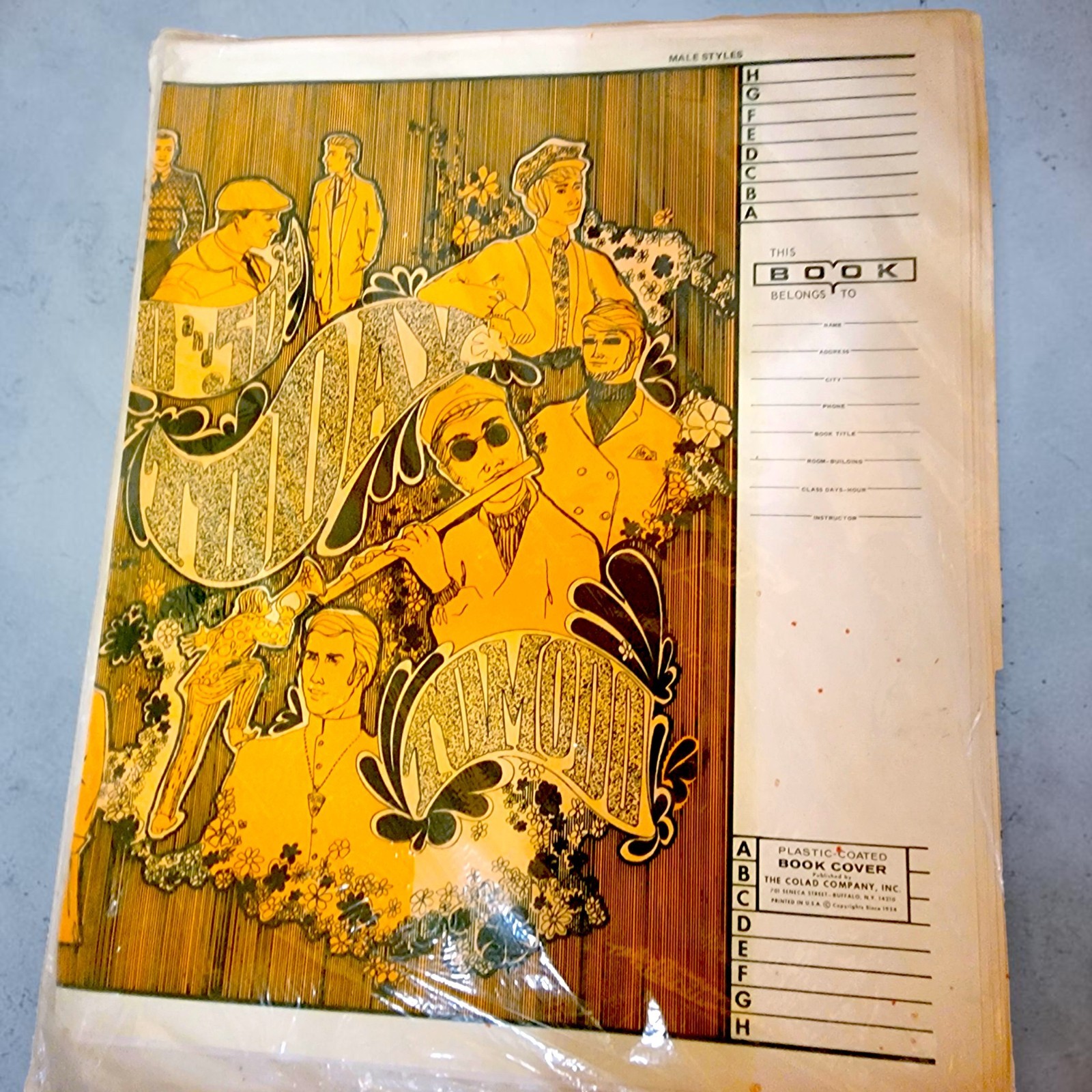 NOS Vintage 1960s 70s School Book Covers Lot Colad Style Pak Westab Unopened