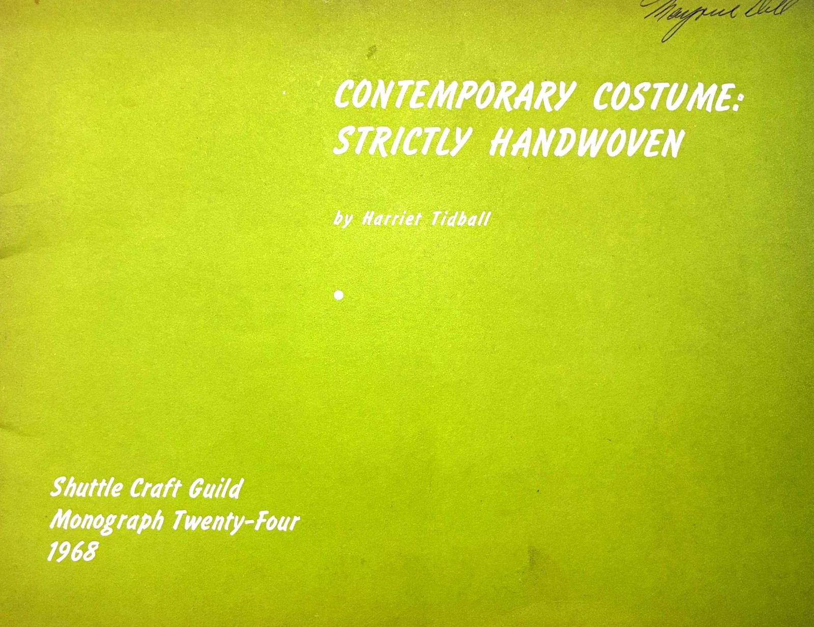 1968 Contemporary Costume, Strictly Handwoven Tidball Shuttle Craft Monograph 24