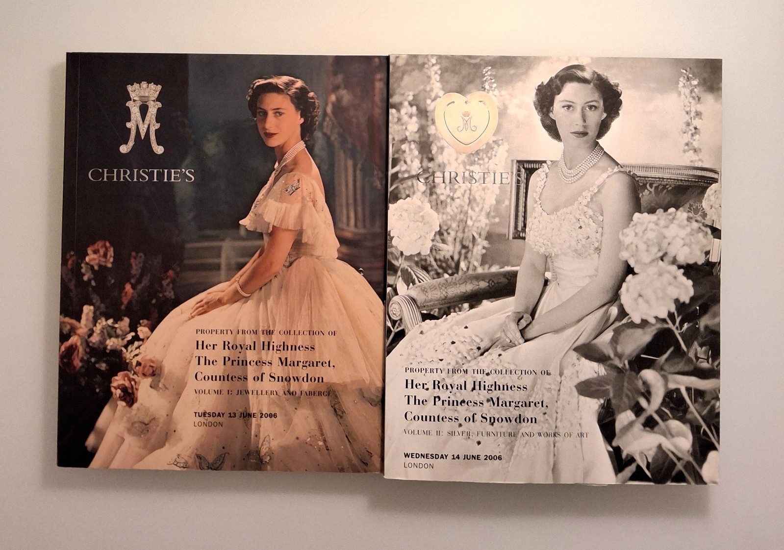 Christie’s Catalog Her Royal Highness the Princess Margaret Vol 1 & 2