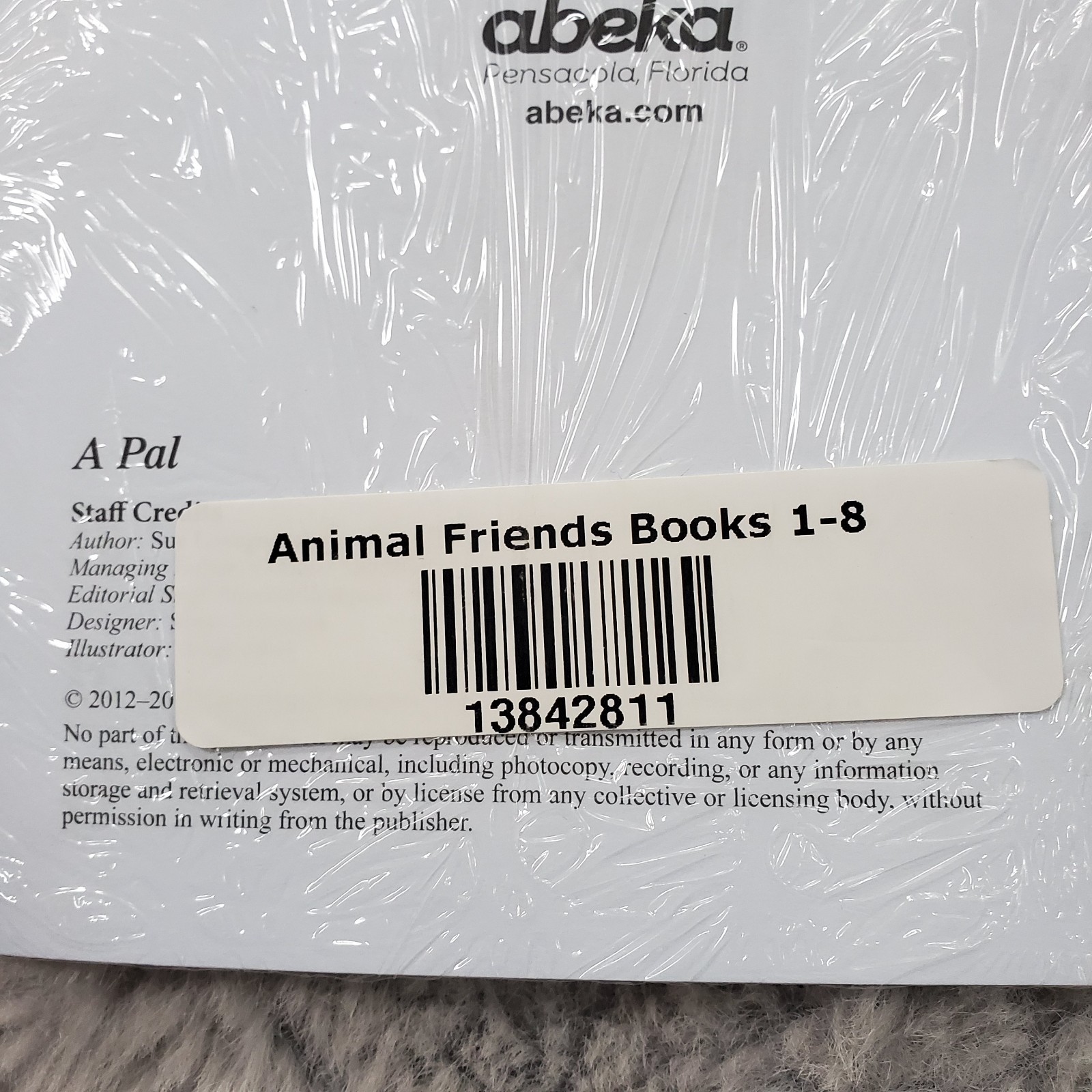 Abeka K4 Animal Friends Book Bundle Set of 8 Books (Readers 1- 8) New Sealed