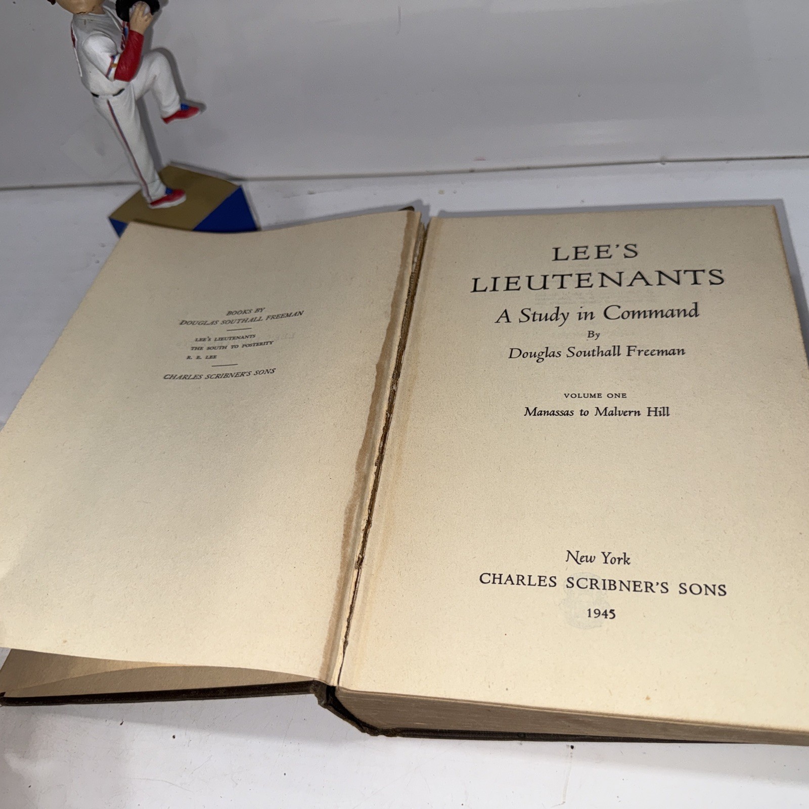Vintage Lee’s Lieutenants 1945 by Douglas Southall Freeman, 1st ed VG