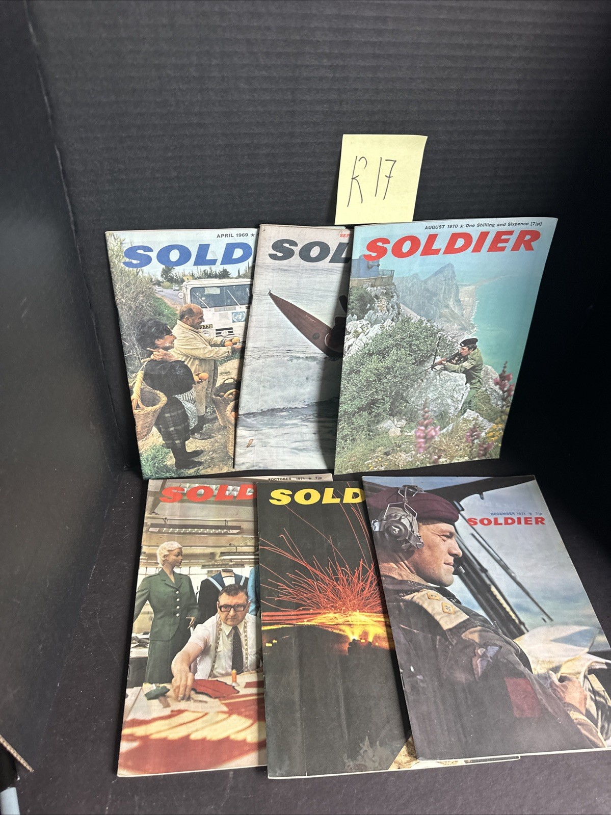 Vintage SOLDIER Magazines Lot 1969 1971 Vietnam War Era US Army Military #R17-11