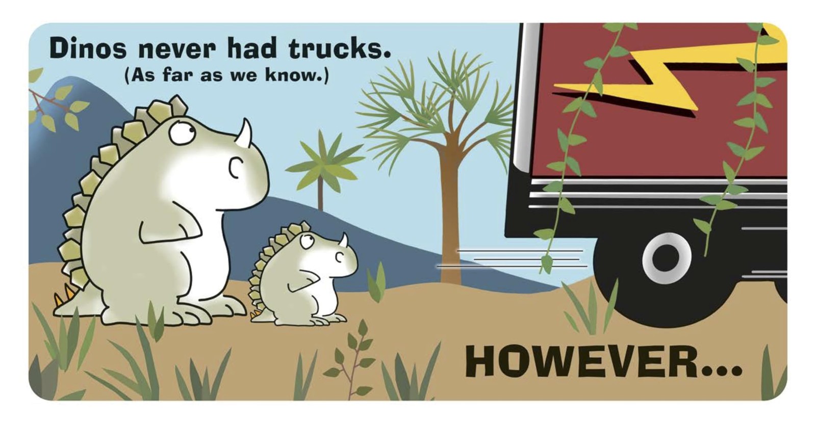 Dinosaurs in Trucks Because Hey Why Not